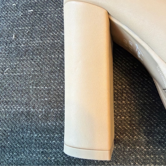 NWOT London Rag Women Y2K Lt Beige Chunky  Platform Heel Chain Loafer PUMP Sz 5 - Picture 7 of 12